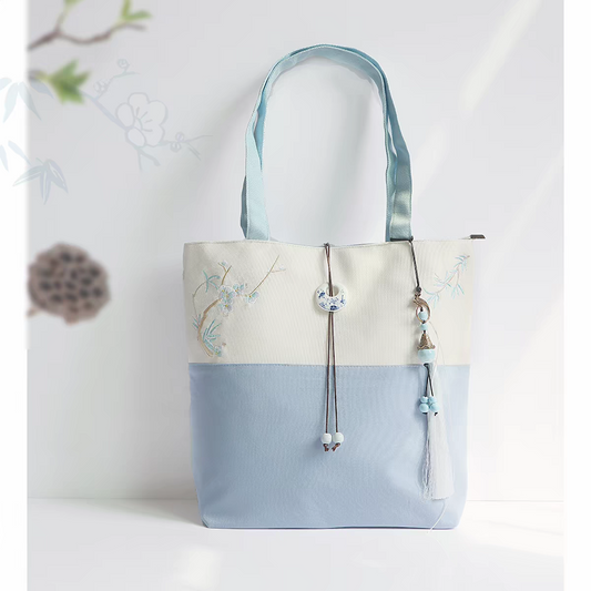 Embroidered Shoulder Bag