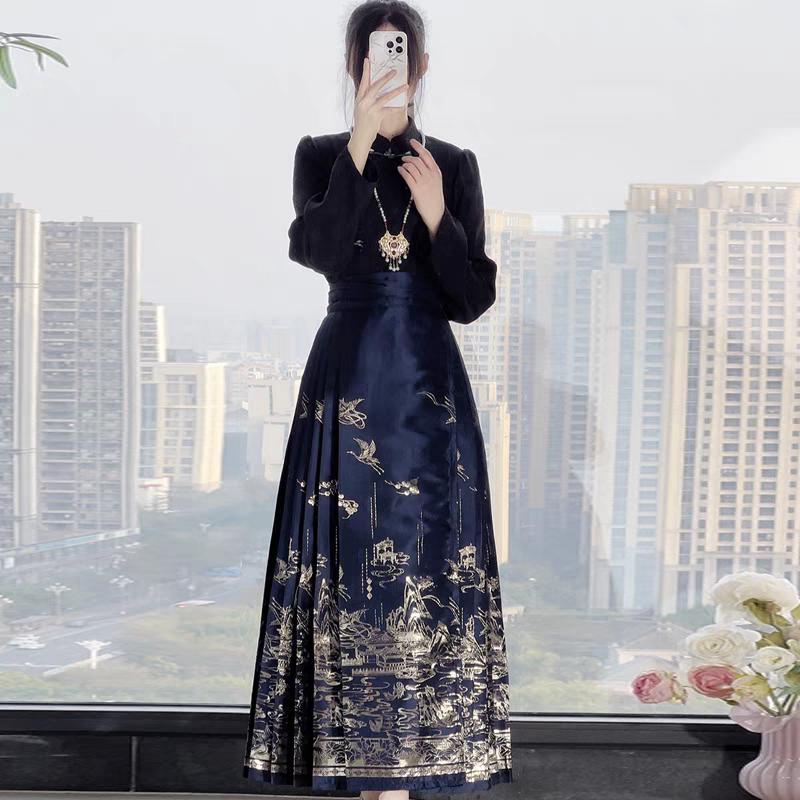 织金马面裙配套S-L hanfu