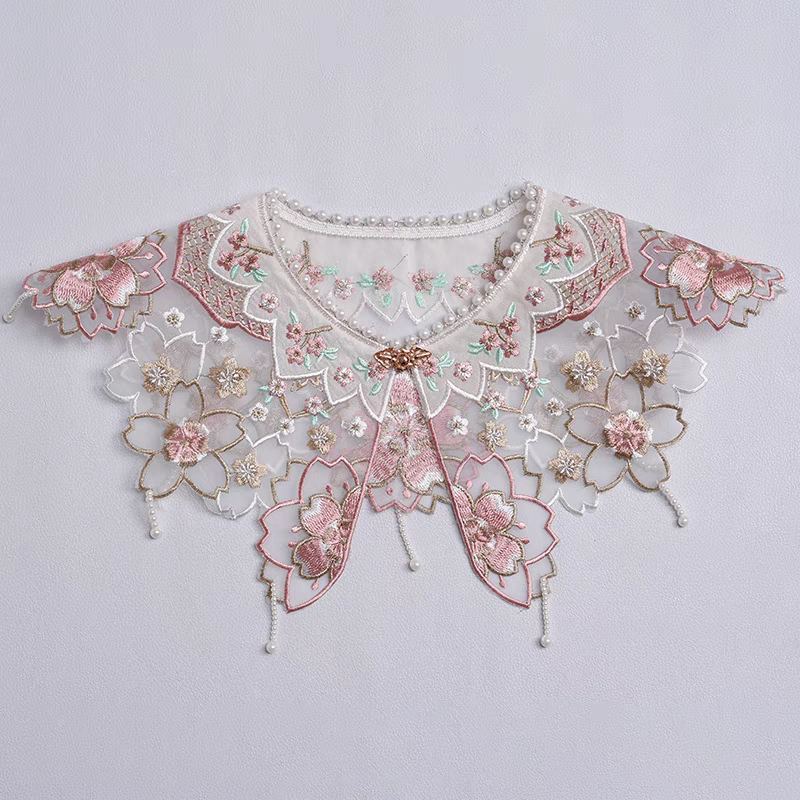云肩Yunjian Chinese Cloud Collar – Traditional Embroidered Cape for Hanfu & Qipao