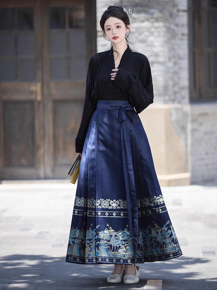 Hanfu horse-face skirt matching set S-L