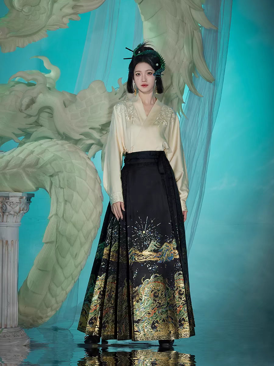 Hanfu horse-face skirt matching set