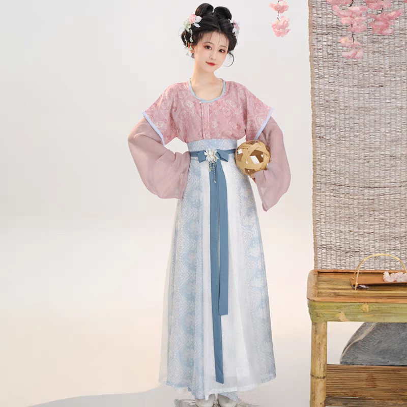 Tanling half-sleeved Hanfu坦领半臂汉服S-XL