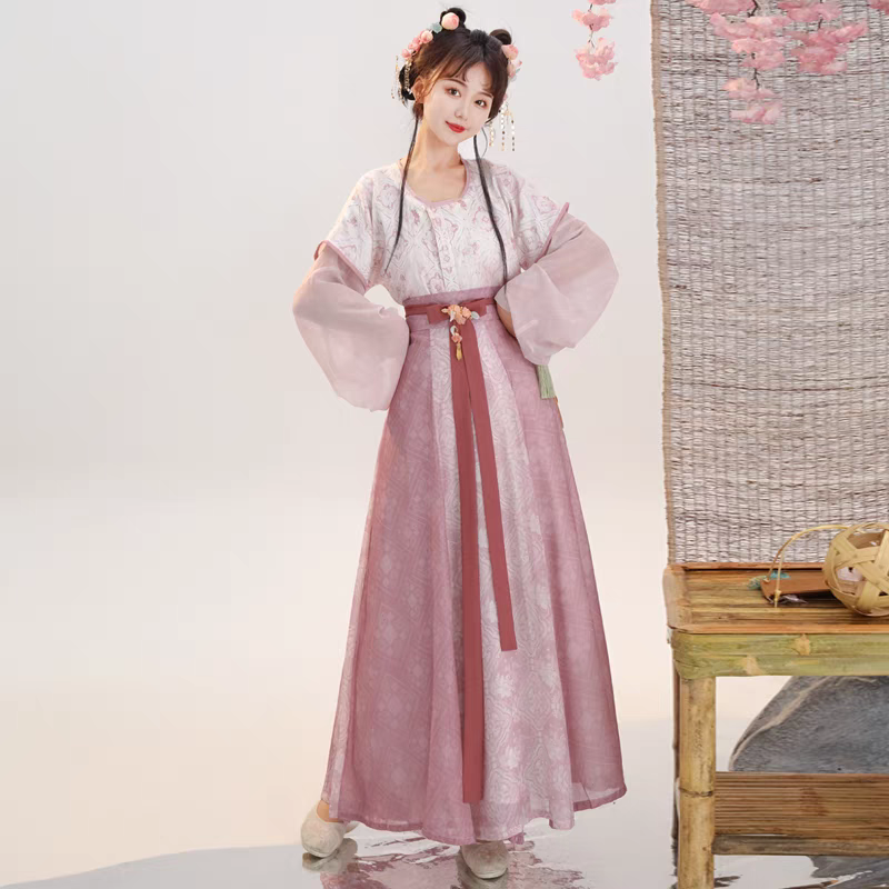 Tanling half-sleeved Hanfu坦领半臂汉服S-XL