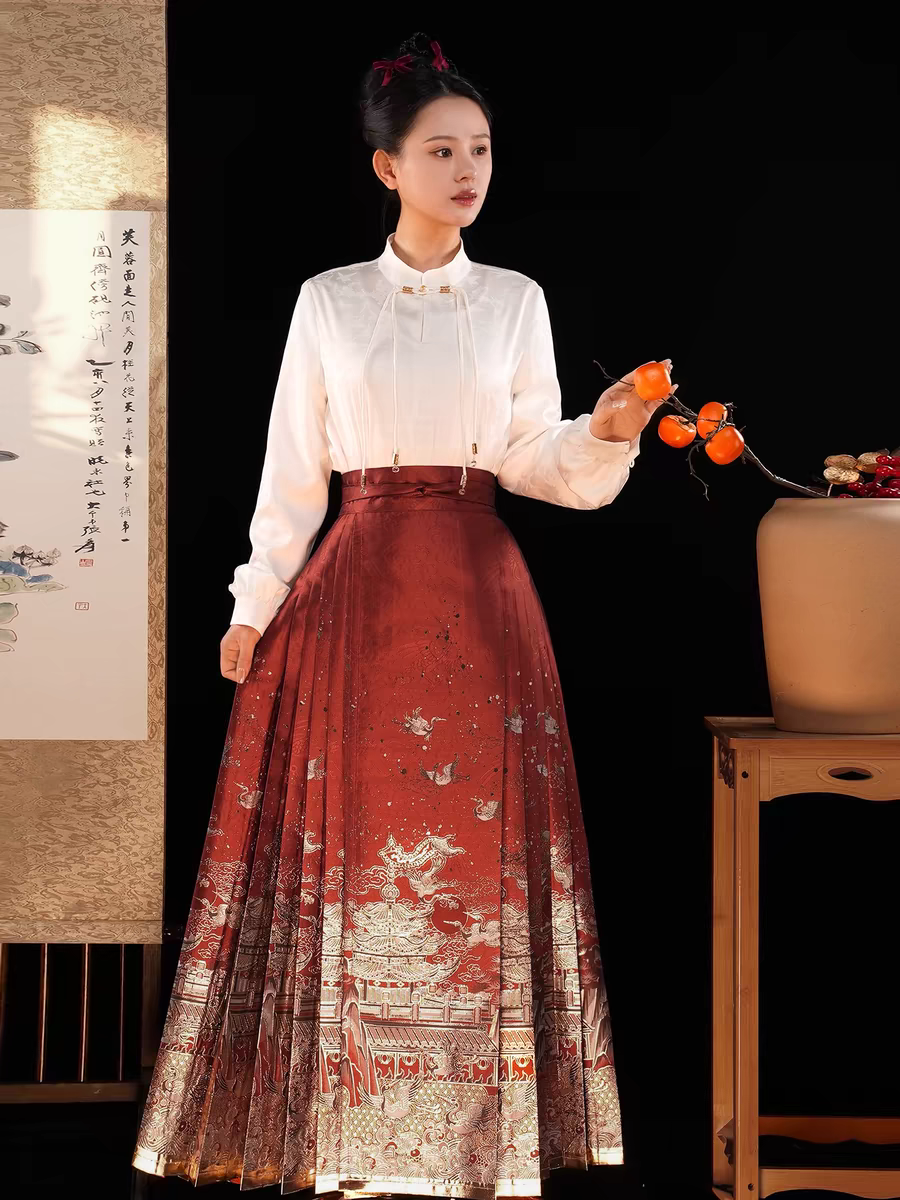 Skirt Berwajah Kuda Diskaun Double Eleven S-XL