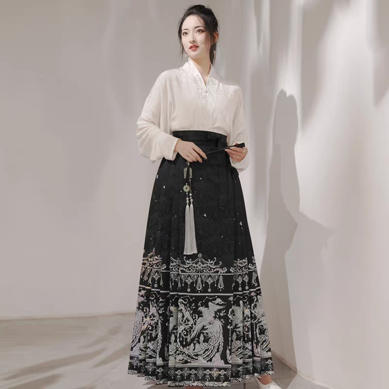 Gold‑Woven Mamian Skirt （single skirt）S-XL