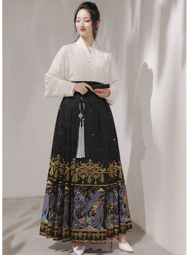 Gold‑Woven Mamian Skirt （single skirt）S-XL