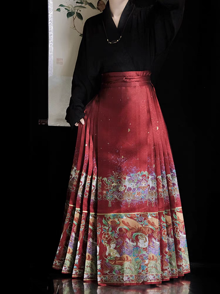 Gold‑Woven Mamian Skirt (single skirt) S-L