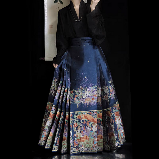 Gold‑Woven Mamian Skirt (single skirt) S-L