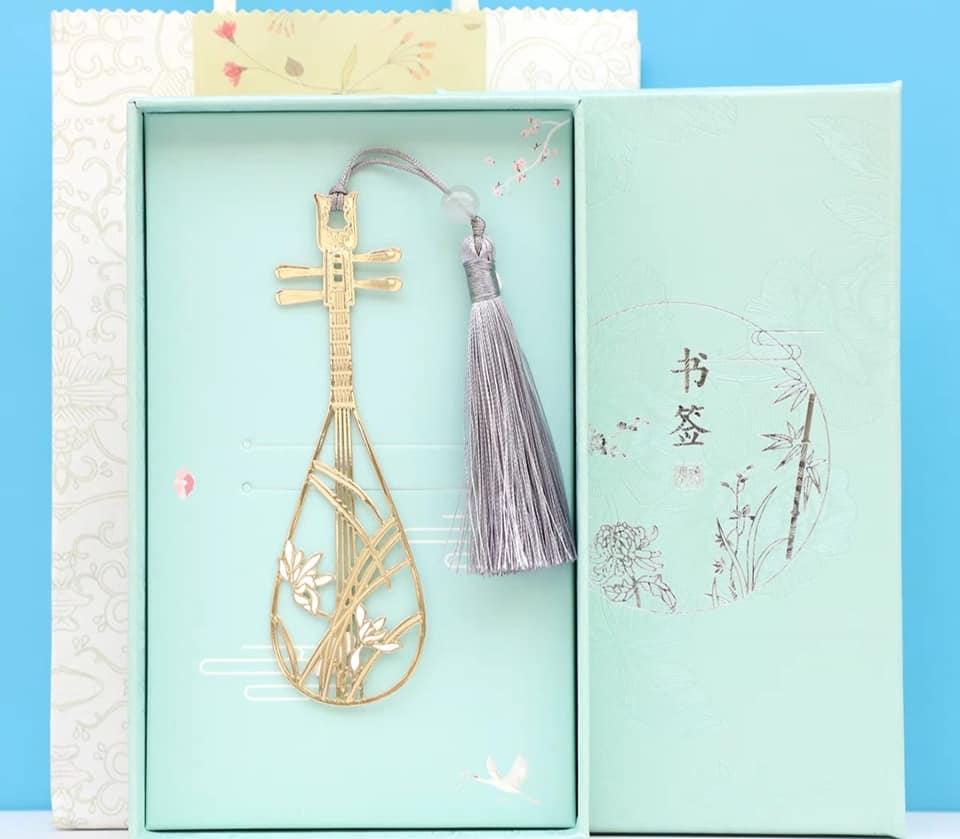 琵琶蘭花書籤