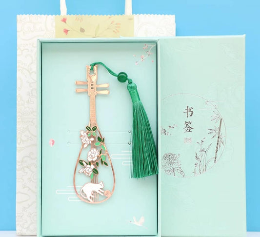 琵琶茉莉貓咪書籤