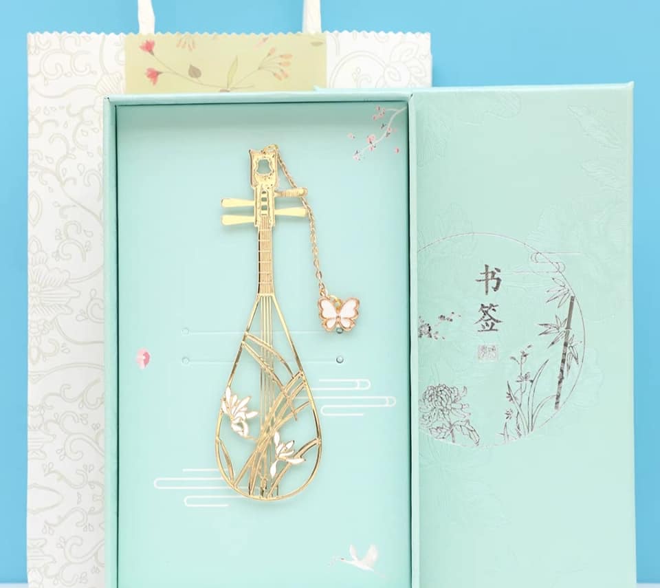 琵琶蘭花書籤